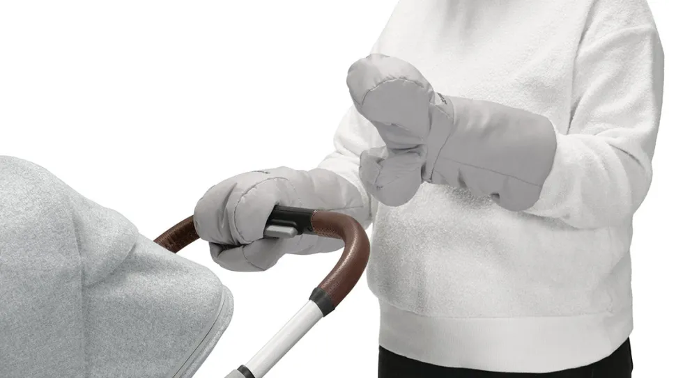 UPPAbaby Cozy Hand Muffs - BRYCE (White Marl)