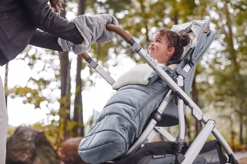 UPPAbaby Cozy Hand Muffs - BRYCE (White Marl)