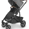 UPPAbaby CRUZ V2 Stroller - Greyson (Charcoal Melange/Carbon/Saddle Leather)