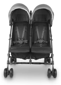 UPPAbaby G-LINK V2 Side by Side Double Stroller - Greyson (Charcoal Melange / Carbon)