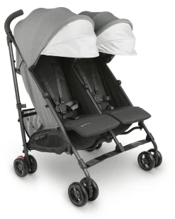 UPPAbaby G-LINK V2 Side by Side Double Stroller - Greyson (Charcoal Melange / Carbon)