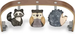 UPPAbaby Mira Bouncer Toy Bar - Forest Fun (Grey / Walnut Wood)
