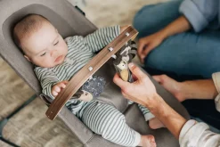 UPPAbaby Mira Bouncer Toy Bar - Forest Fun (Grey / Walnut Wood)
