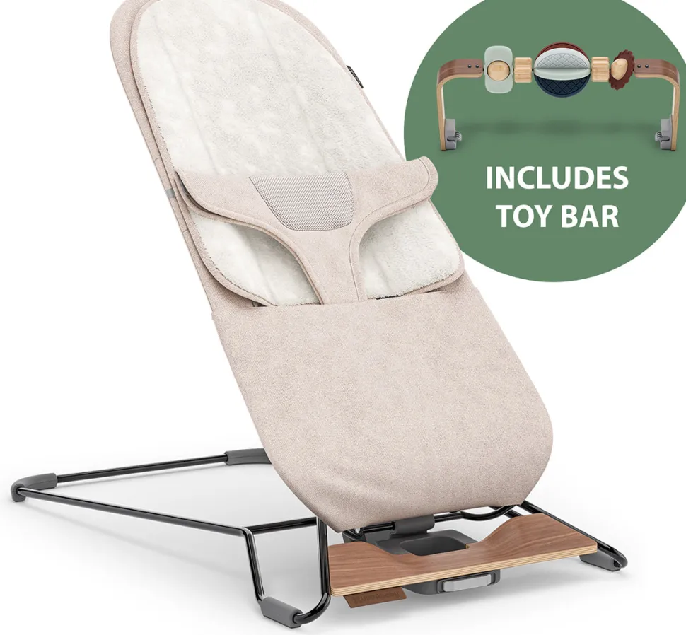 UPPAbaby Mira 2-in-1 Bouncer + Toy Bar Bundle - Charlie / Wonder Wheel