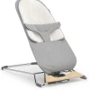 UPPAbaby Mira 2-in-1 Bouncer and Seat - Stella (Grey Melange / Silver Frame / Maple Wood)