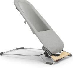 UPPAbaby Mira 2-in-1 Bouncer and Seat - Stella (Grey Melange / Silver Frame / Maple Wood)