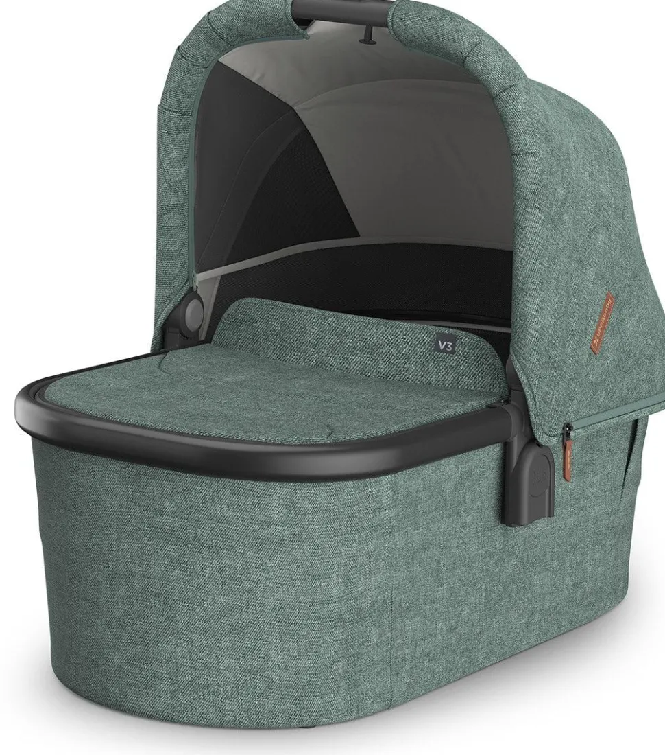 UPPAbaby OPEN BOX Bassinet V3 - Gwen (Green Melange / Carbon Frame)