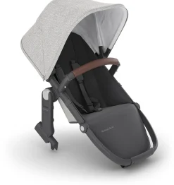 UPPAbaby RumbleSeat V2+ - Anthony (White and Grey Chenille / Carbon Frame / Chestnut Leather)