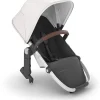 UPPAbaby RumbleSeat V2+ - Bryce (White Marl / Silver Frame / Chestnut Leather)