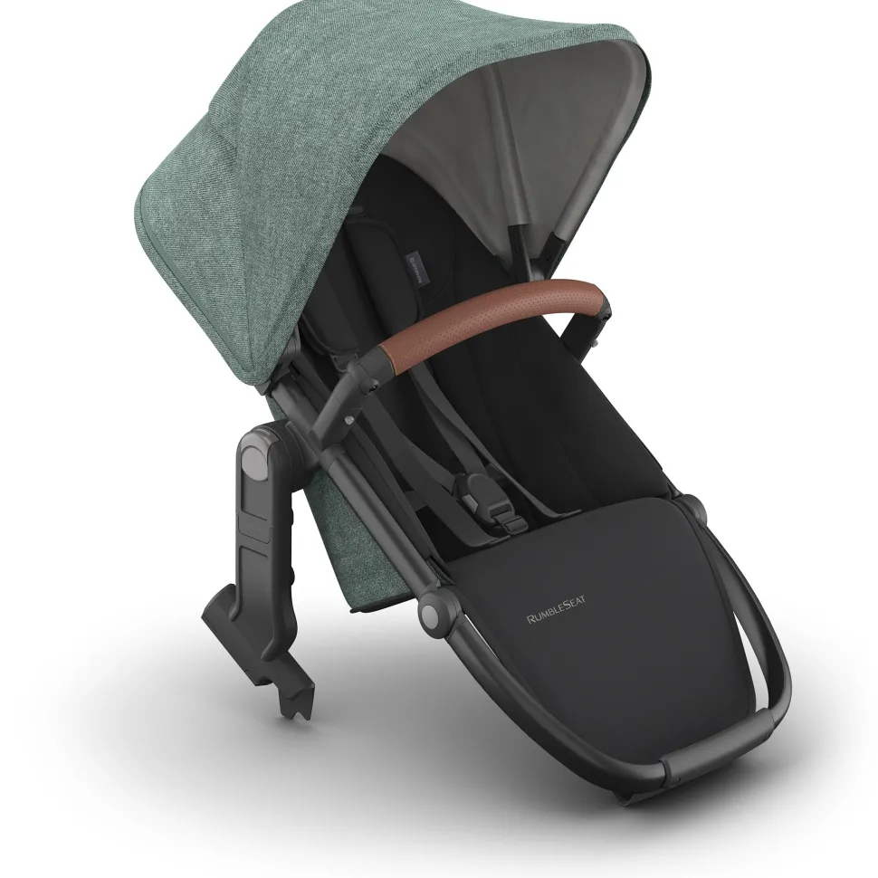UPPAbaby RumbleSeat V3 - Gwen (Green Melange / Carbon Frame / Saddle Leather)