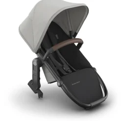 UPPAbaby RumbleSeat V3 - Savannah (Pearl Gray Jacquard / Carbon Frame / Chestnut Leather)