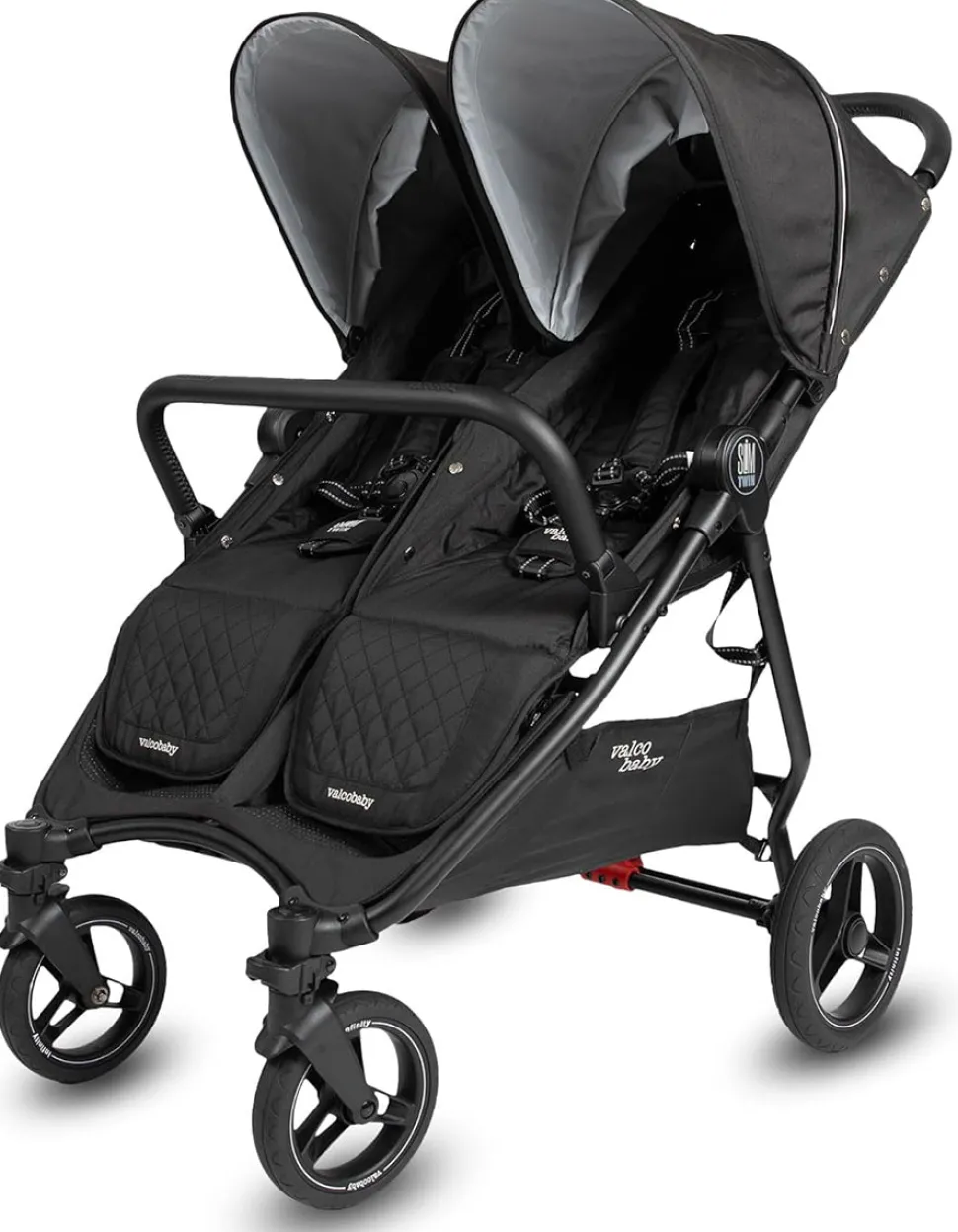 Valco Slim Twin Double Stroller Sport Edition - Raven