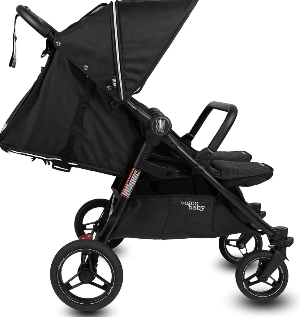 Valco Slim Twin Double Stroller Sport Edition - Raven