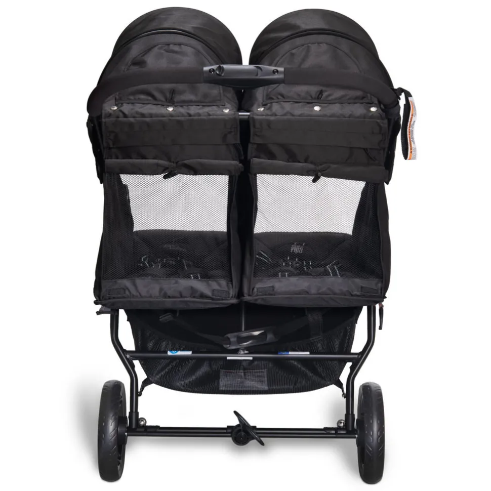 Valco Slim Twin Side By Side Double Stroller - Licorice