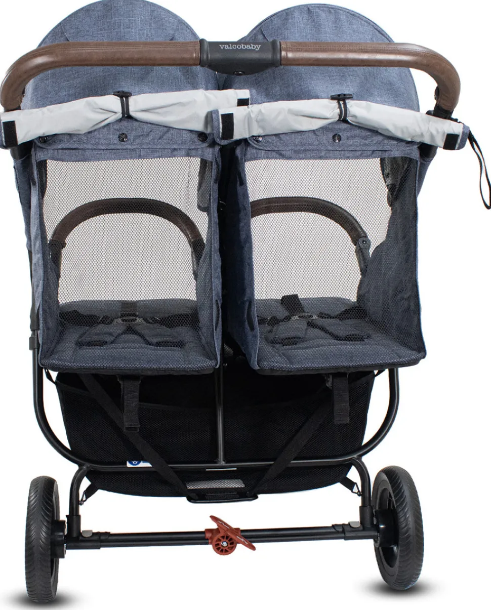 Valco Trend Duo Side by Side Double Stroller 2025 Denim