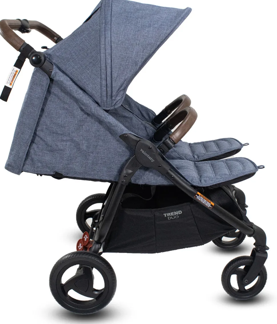 Valco Trend Duo Side by Side Double Stroller 2025 Denim