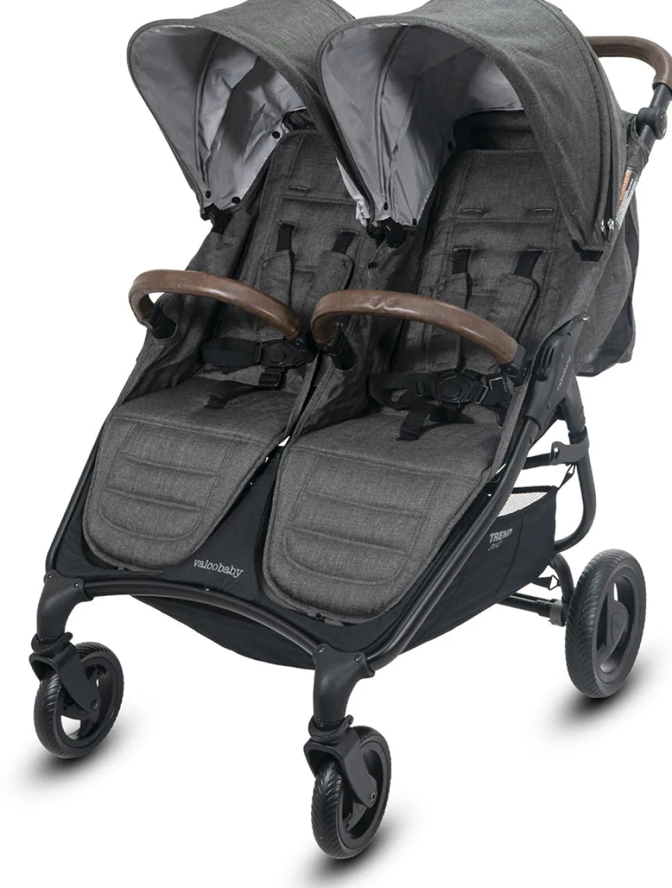 Valco Trend Duo Side by Side Double Stroller 2025 Charcoal