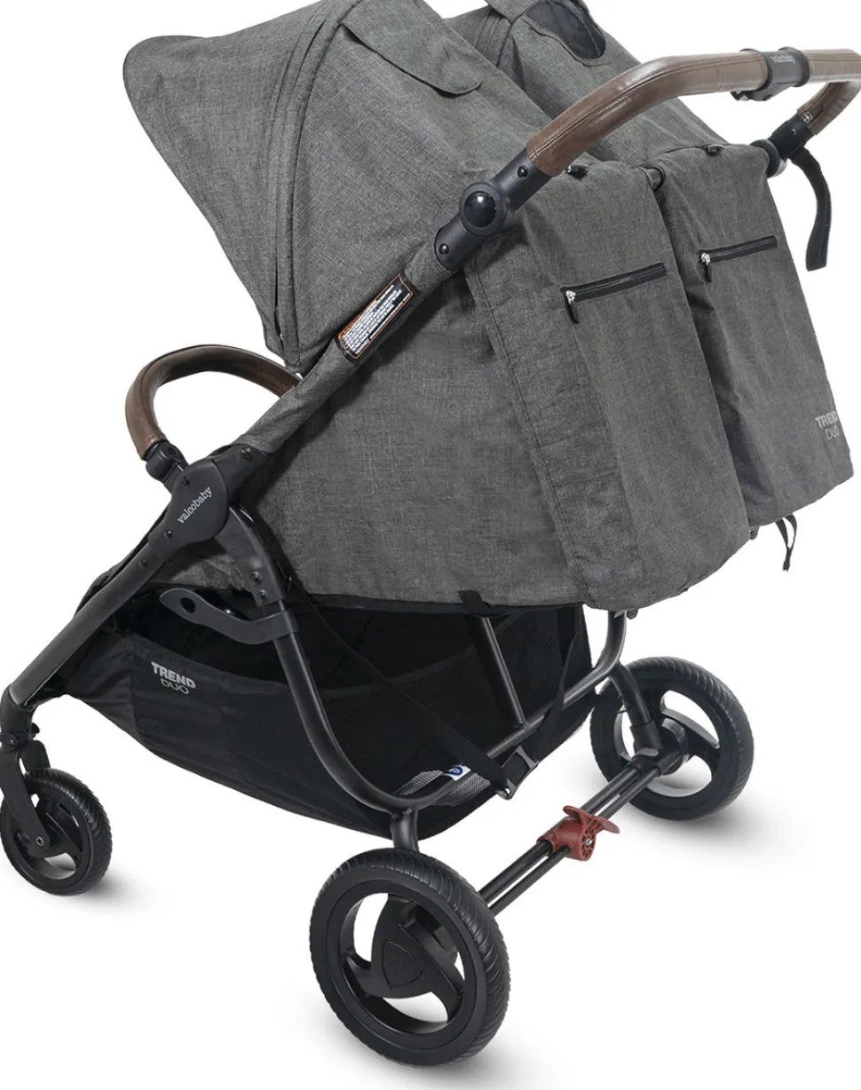 Valco Trend Duo Side by Side Double Stroller 2025 Charcoal