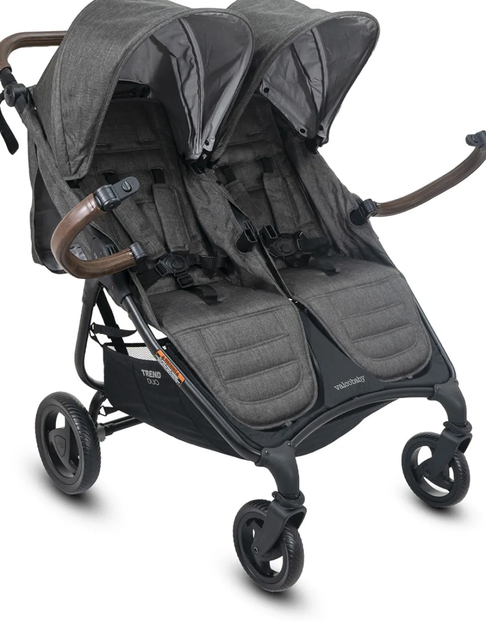 Valco Trend Duo Side by Side Double Stroller 2025 Charcoal