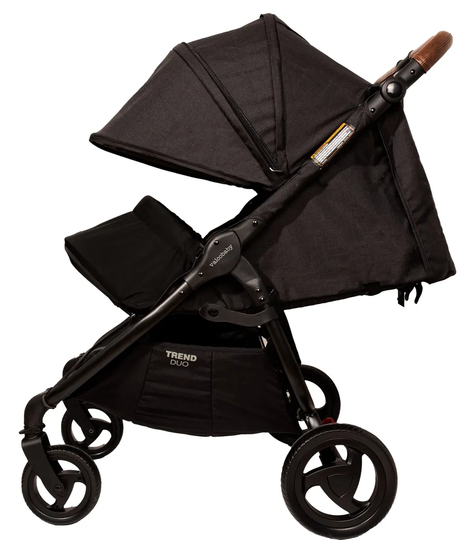 Valco Trend Duo Side by Side Double Stroller 2025 Black