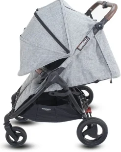 Valco Trend Duo Side by Side Double Stroller + Bassinet Bundle 2025 Charcoal / Charcoal
