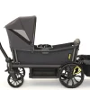 Veer All-Terrain Cruiser XL (4 Seater) Stroller Wagon + Canopy + Basket Bundle - Grey