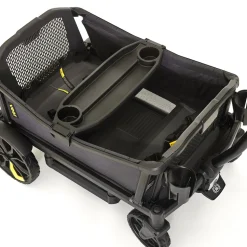 Veer All-Terrain Cruiser XL (4 Seater) Stroller Wagon + Basket Bundle - Grey