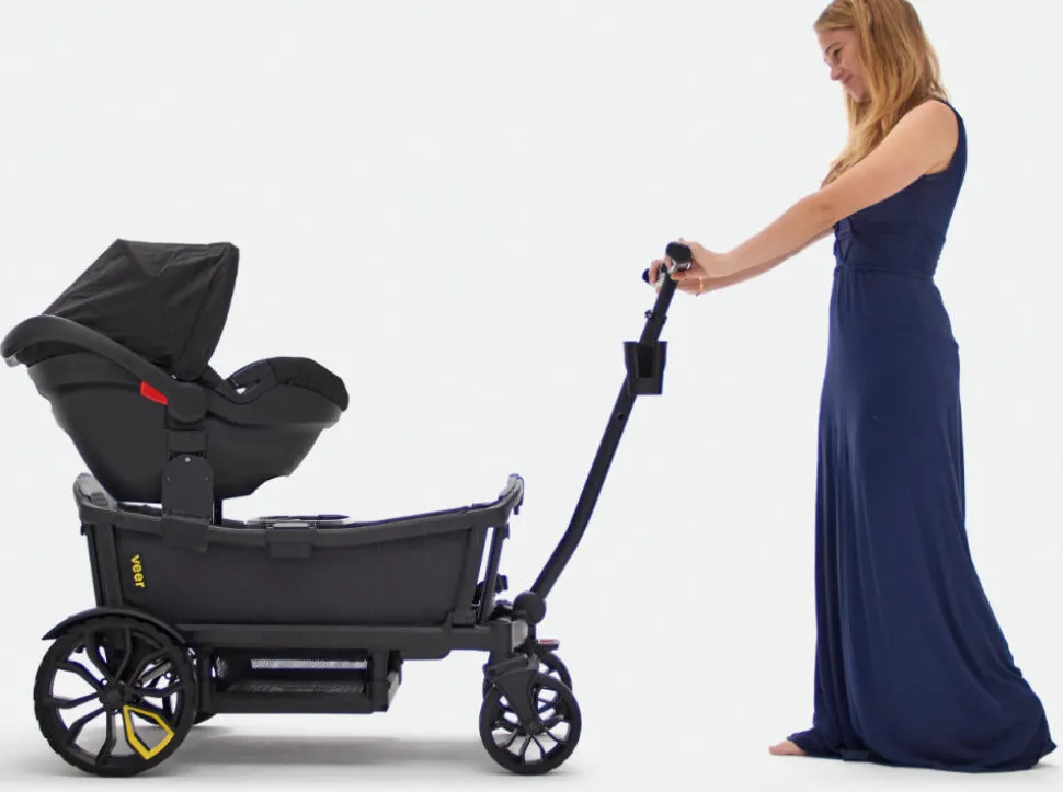 Veer Cruiser (2 Seater) Stroller Wagon Bundle - Gray