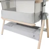 Venice Child California Dreaming Bedside Bassinet - Gray Wood