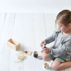 Wee Gallery Nesting Dolls - Black and White Animals