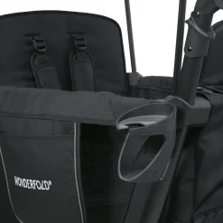 WonderFold L2 Double (2 Seater) Stroller Wagon - Black