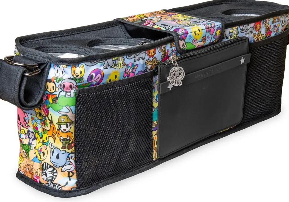 WonderFold Large Parent Console with 4 Insulated Cup Holders - Tokidoki Animalini