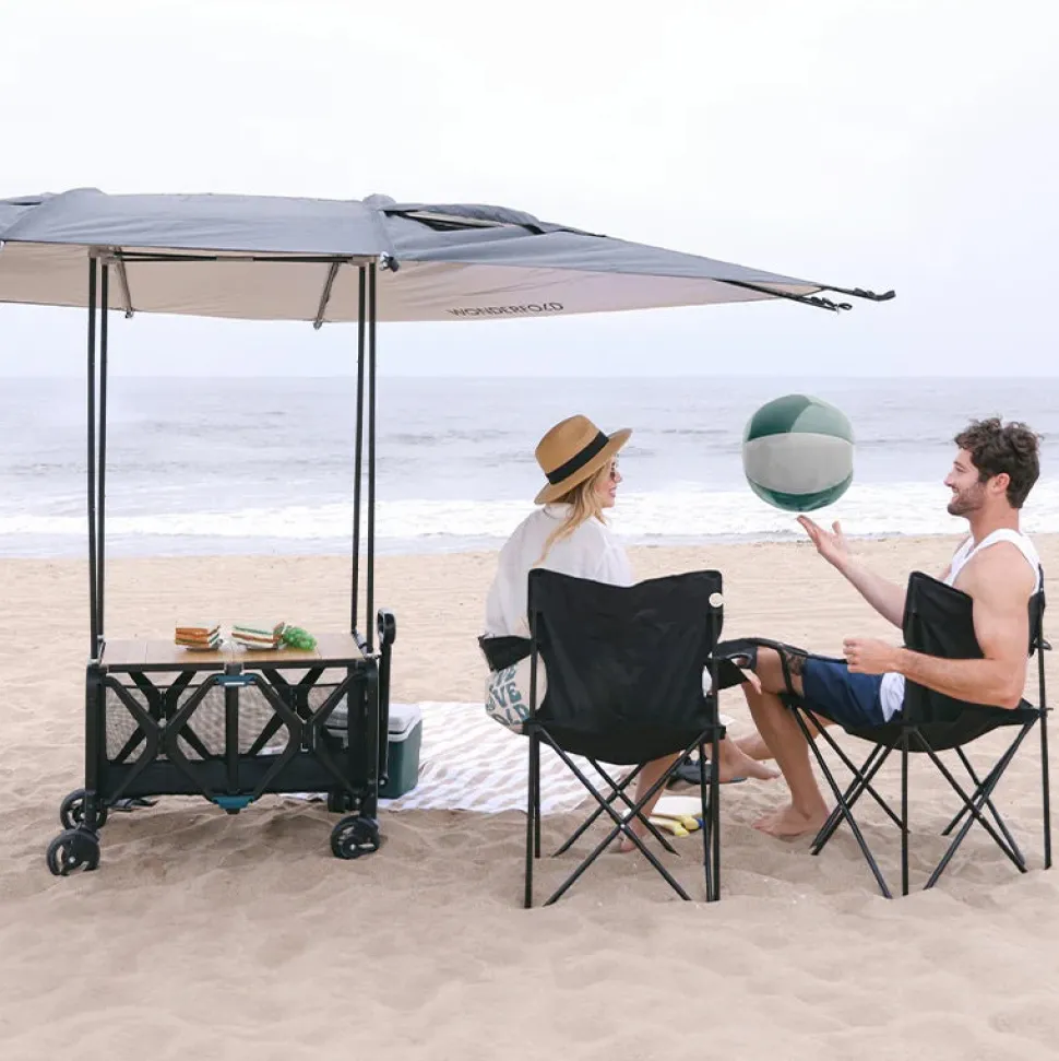 WONDERFOLD S5 Convertible Utility Wagon Canopy - Beige