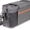WonderFold Small Parent Console with 2 Insulated Cup Holders - Gray