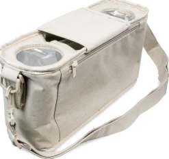 Wonderfold Small Parent Console with Insulated Cup Holders - Beige