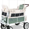 WonderFold VW2 Volkswagon Double (2 Seater) Stroller Wagon - Sage Green