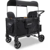 WonderFold W4 Elite Pro (4 Seater) Stroller Wagon - Jet Black