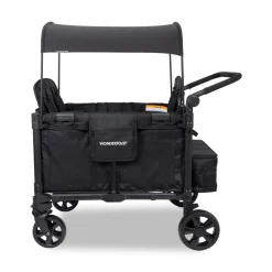 WonderFold W4 Elite Pro (4 Seater) Stroller Wagon - Jet Black