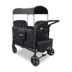 WonderFold W4 Elite Pro (4 Seater) Stroller Wagon - Jet Black