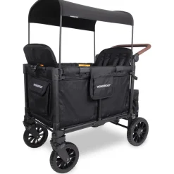 WonderFold W4 Luxe Pro (4 Seater) Stroller Wagon - Jet Black