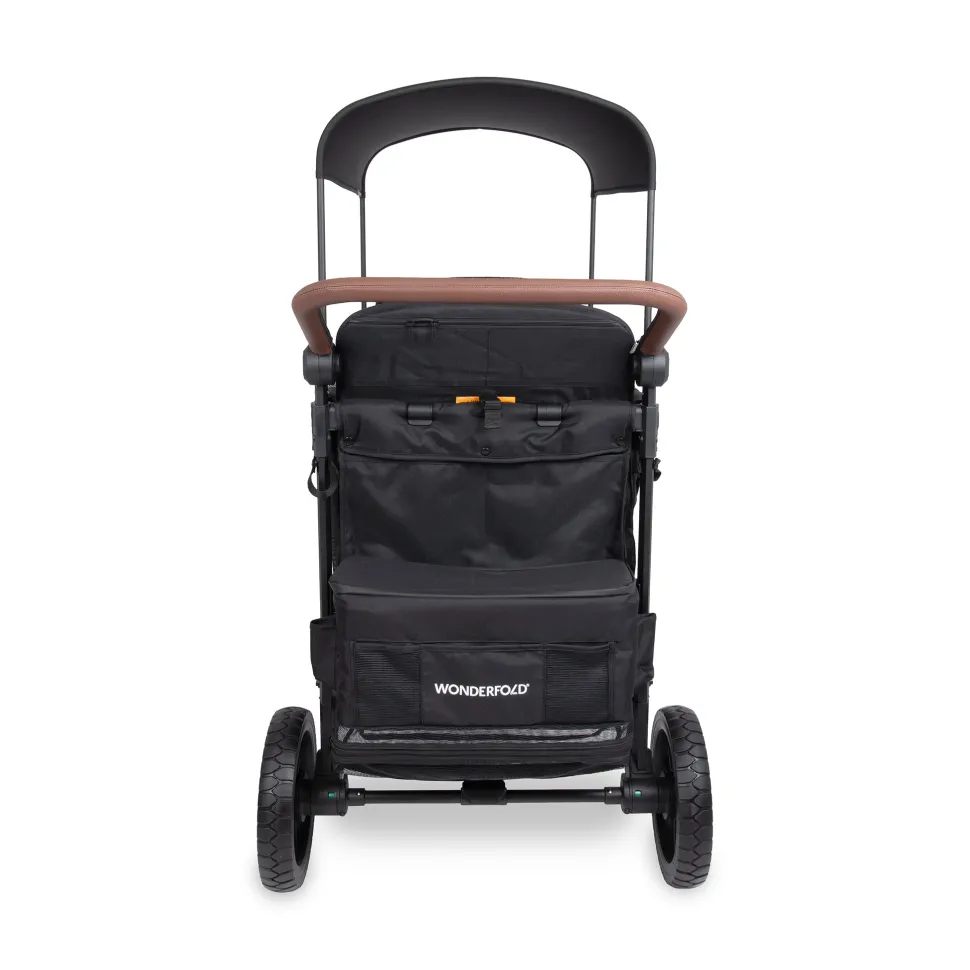 WonderFold W4 Luxe Pro (4 Seater) Stroller Wagon - Jet Black