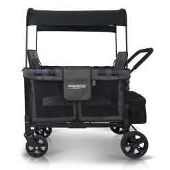 WonderFold W4 Original Quad (4 Seater) Stroller Wagon - Black