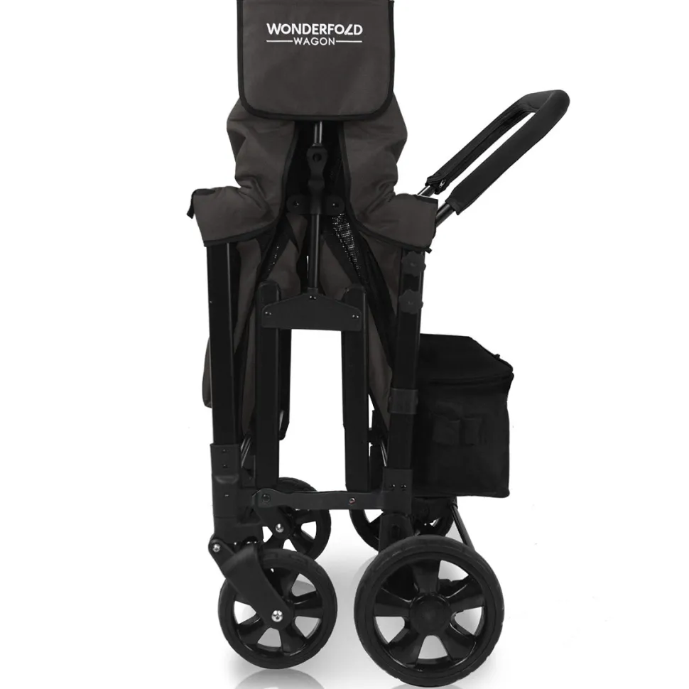 WonderFold W4 Original Quad (4 Seater) Stroller Wagon - Black
