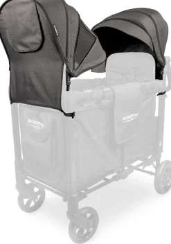 WonderFold W2 Original Retractable Stroller Canopy - 2 Pack