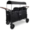 WonderFold W6 Pro (6 Seater) Stroller Wagon - Jet Black