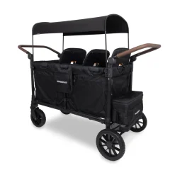 WonderFold W6 Pro (6 Seater) Stroller Wagon - Jet Black