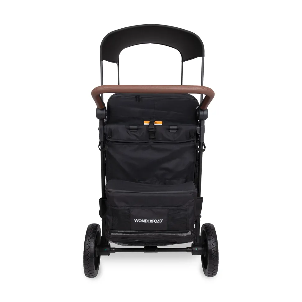WonderFold W6 Pro (6 Seater) Stroller Wagon - Jet Black