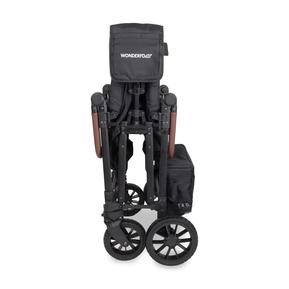 WonderFold W6 Pro (6 Seater) Stroller Wagon - Jet Black