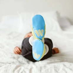 Woolybubs The Newbie Baby Shoe, Size 1 - Yellow / Blue