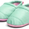 Woolybubs The Newbie Baby Shoe, Size 1 - Green / Pink